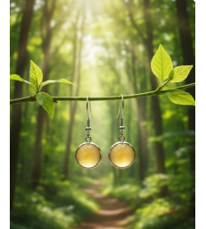 Boucles d'oreilles en Aventurine Jaune