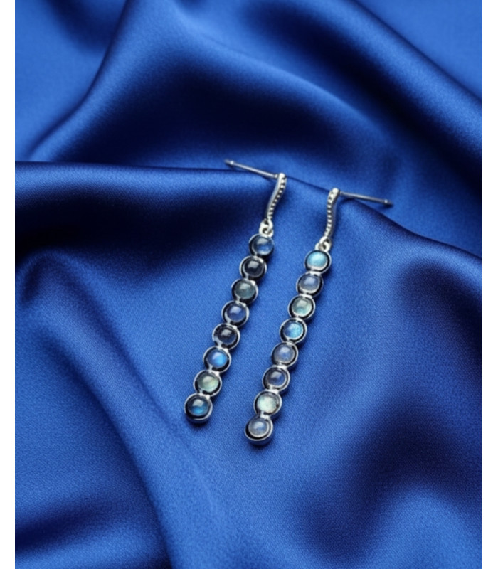 Boucles d'oreilles Labradorite Argent sterling  925