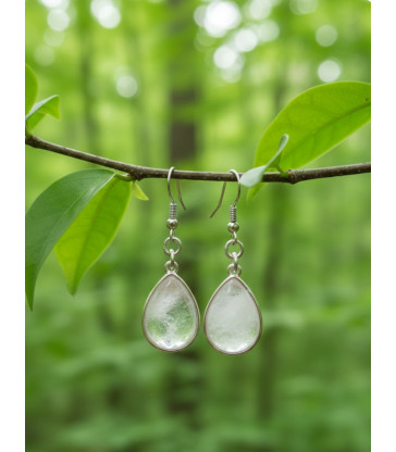 Boucles d'oreilles Cristal de Roche