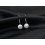 Boucle d'oreille en Sélénite - Argent sterling 925