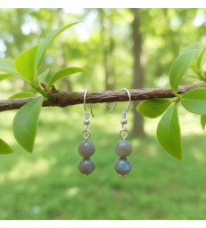 Boucles d'oreilles Labradorite Argent sterling  925