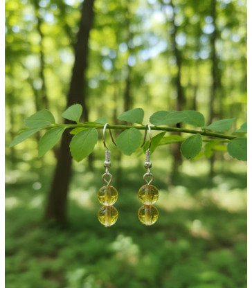 Boucles d'oreilles en Citrine Argent sterling 925