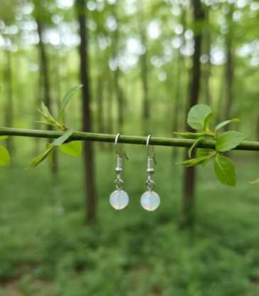 Boucles d'oreilles en pierre de lune Argent sterling 925