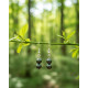 Boucles d'oreilles en Hématite Argent sterling 925