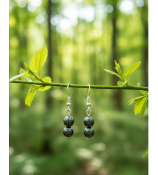 Boucles d'oreilles en Hématite Argent sterling 925