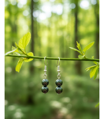 Boucles d'oreilles en Hématite Argent sterling 925