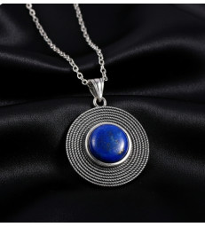 Pendentif en Pierre Lapis Lazuli en Argent 925