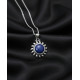 Pendentif soleil Lapis Lazuli - argent 925