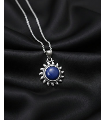 Pendentif soleil Lapis Lazuli - argent 925
