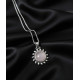 Pendentif "Soleil" en Quartz Rose Argent 925