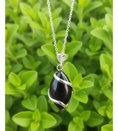 Collier & Pendentif Obsidienne