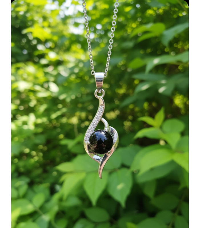 Collier & Pendentif Obsidienne