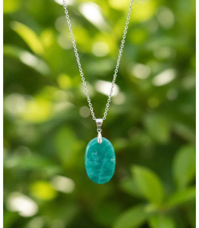 Pendentif en Amazonite - Argent sterling 925
