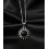 Pendentif  Soleil en Obsidienne en argent 925
