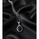 Pendentif Obsidienne noire Argent 925