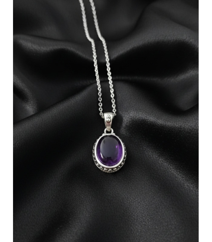 Pendentif Améthyste en Argent 925