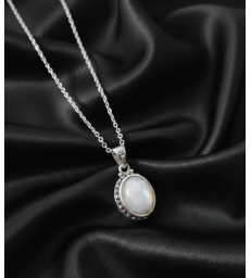 Pendentif pierre de lune en argent 925