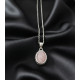Pendentif Quartz Rose en Argent 925