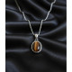 Pendentif Oeil de Tigre Argent sterling 925