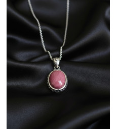 Pendentif Rhodonite en Argent sterling 925