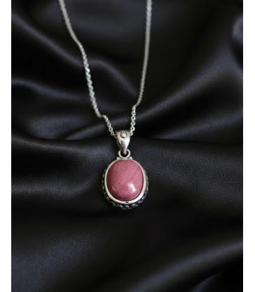 Pendentif Rhodonite en Argent sterling 925