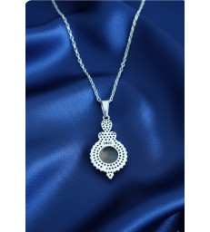 Pendentif Oeil de tigre en argent 925