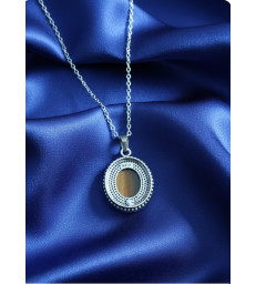 Pendentif Oeil de tigre en argent 925