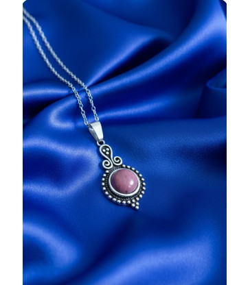 Pendentif Rhodonite en Argent 925