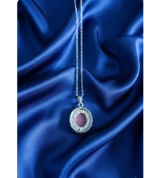 Pendentif Rhodonite en Argent 925