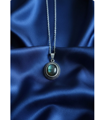 Pendentif labradorite en argent 925
