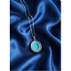 Pendentif en pierre turquoise en argent 925