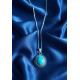 Pendentif en pierre turquoise en argent 925