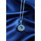 Pendentif en pierre turquoise en argent 925