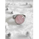 Bague en Quartz rose Ajustable