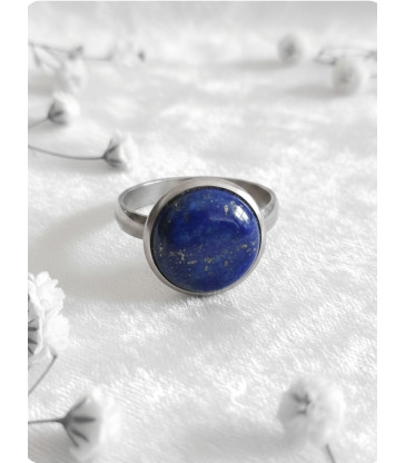 Bague en Lapis Lazuli  Ajustable