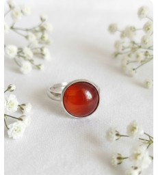 Bague en Cornaline Ajustable