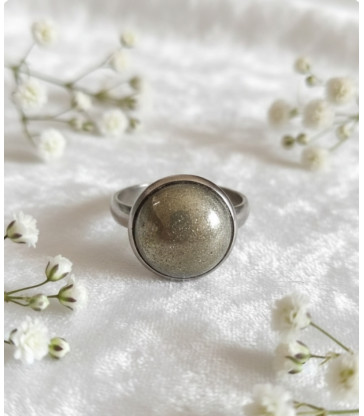 Bague en Pyrite Ajustable