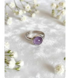 Bague en Améthyste Ajustable