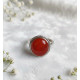 Bague en Cornaline Ajustable en Argent 925s