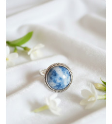 Bague Sodalite Ajustable Argent 925