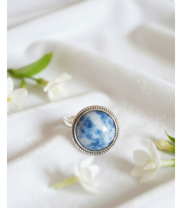 Bague Sodalite Ajustable Argent 925s