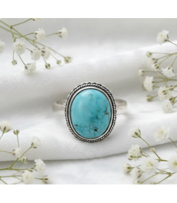 Bague Pierre Turquoise Argent 925