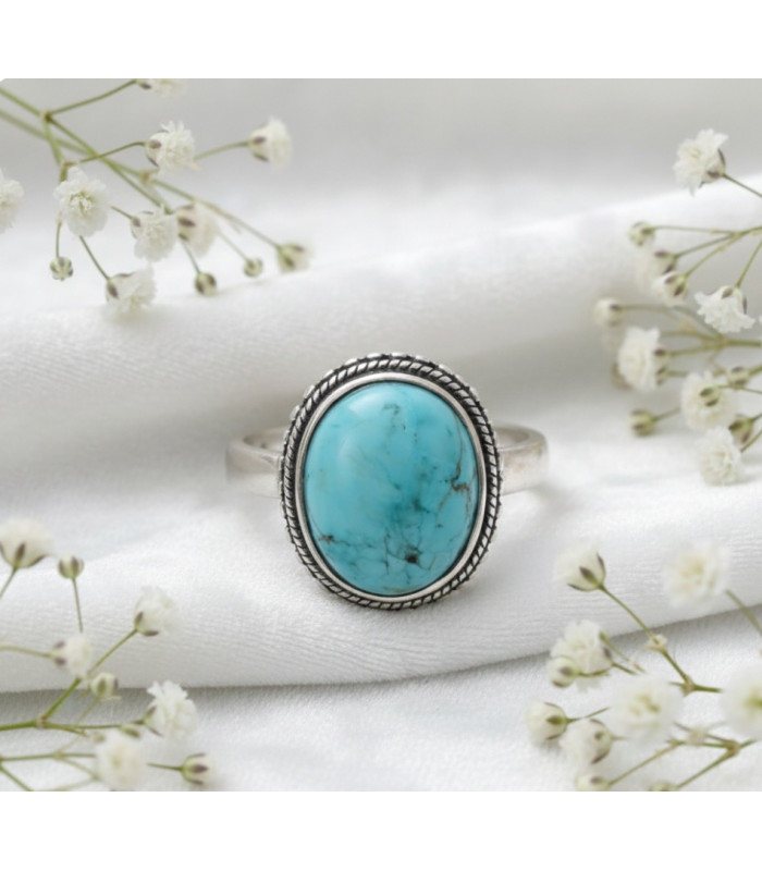 Bague Pierre Turquoise Argent 925