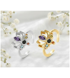 Bague Lotus 7 chakras Ajustable