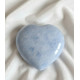 Coeur en calcite Bleue 250 Gr