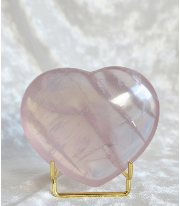 Coeur en Quartz Rose 212 Grammes