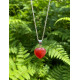 Pendentif coeur en Cornaline