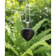Pendentif Coeur Agate Noire