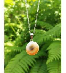 Collier & Pendentif "Porte Bonheur" Oeil de sainte Lucie