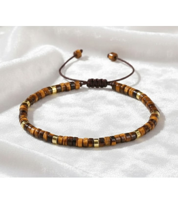 Bracelet Oeil de Tigre - Réglable